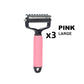 Double sided pet grooming brush
