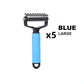 Double sided pet grooming brush