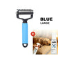 Double sided pet grooming brush