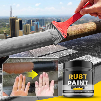 🔥Limited Time Promotion 50% OFF🔥Gray Waterproof, UV-Resistant, Wear-Resistant Anti-Rust Paint with Brush