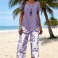 🔥2026 New Arrival🔥Women's Asymmetrical Top & Capri Pants 2-Piece Set