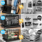 💕Free Shipping✈️2-Tier Dish Rack with Drainboard – Large Capacity & Fast Drying 🍽️💧