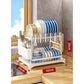 💕Free Shipping✈️2-Tier Dish Rack with Drainboard – Large Capacity & Fast Drying 🍽️💧