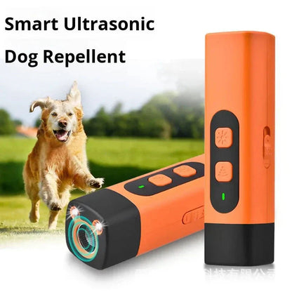 ⏰🎁New smart plastic ultrasonic dog bark deterrent, 4-in-1, portable, handheld device, anti-bark trainer, outdoor, self-defense flashlight