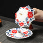 Umbrella-Shaped Ceramic Tea Strainer Set