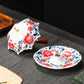 Umbrella-Shaped Ceramic Tea Strainer Set