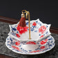 Umbrella-Shaped Ceramic Tea Strainer Set