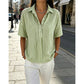 👕 LIMITED-TIME 50% OFF! ✨ Women's Striped Short-Sleeve Shirt – Relaxed Fit, V Neck, 9 Colors 🍂