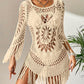 🌊🩱 Bohemian Crochet Beach Cover-Up with Tassels – Breathable, flowy & boho chic – perfect for poolside, sand or summer vacations – adjustable fit