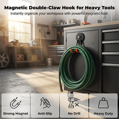 🧲 Save 60%! 🪝 Heavy-Duty Magnetic Double-Claw Hook – Strong hold & versatile ✨