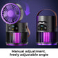 🔥Limited Time Promotion 50% OFF🔥Portable Rechargeable Fan with UV Bug Zapper Light