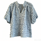 Women's Casual Ruched V-Neck Top