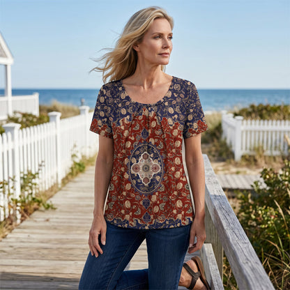 Soft Comfortable Printed Tee for Women