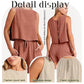 Summer Solid Color Fashion 2-piece Set