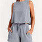 Summer Solid Color Fashion 2-piece Set