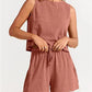 Summer Solid Color Fashion 2-piece Set