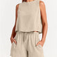 Summer Solid Color Fashion 2-piece Set