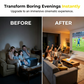 Portable Mini HD Projector for Home Entertainment