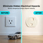 Auto-Close Child Safety Socket Cover