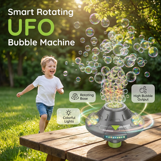 Smart Rotating UFO Bubble Machine