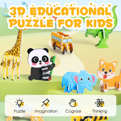 3D Educational Puzzle for Kids(25 PCS)