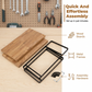 Versatile 2-Tier Wooden Organizer Rack
