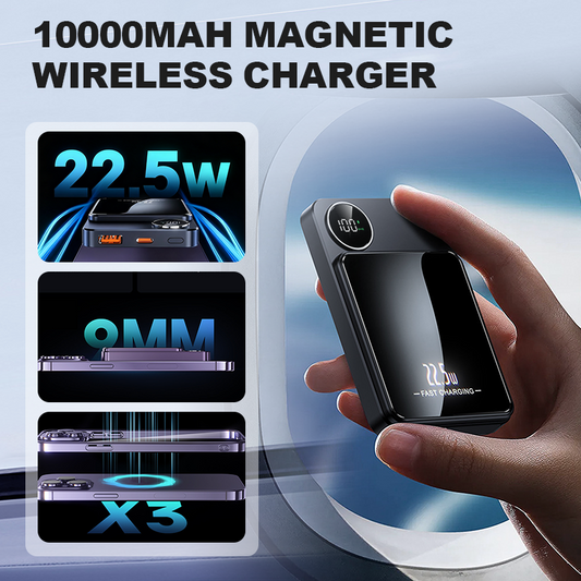 22.5W power bank – magnetic, slim, charges 3 devices at once!