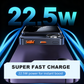 22.5W power bank – magnetic, slim, charges 3 devices at once!