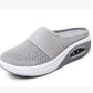 Women's Casual Hollowed Out Fabric Flat Bottom Slope Heel Slippers