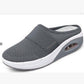 Women's Casual Hollowed Out Fabric Flat Bottom Slope Heel Slippers