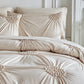 🛏️2026 HOT SALE 35000+ Sold 50% OFF! Elegant Tufted Floral Pinch Pleat Duvet Cover Set, Premium Soft Breathable Bedding Set, Stylish Cozy Bedroom Decor with Pillowcases