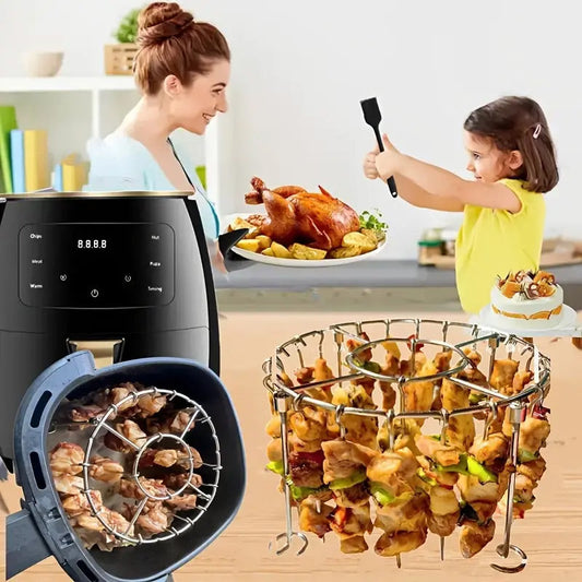 🔥50% OFF🍖 Stainless Steel Oven Rack | Round Design for Even Heating · Rust-Resistant and Durable · Easy to Clean | For Indoor Ovens and Outdoor Grills