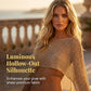 🏖️ Lightweight Hollow Out Poncho Shawl — Soft Knit Cover-Up for Beach & Daily Wear