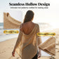 🏖️ Lightweight Hollow Out Poncho Shawl — Soft Knit Cover-Up for Beach & Daily Wear