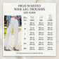 🏆 Last Day Special Price £19.99 ! 👖Women High Waist Solid Wide Leg Trousers – Slimming Long Straight Cut & Wrinkle Resistant Fabric 💕
