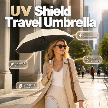 Portable parasol with telescopic handle