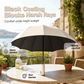 Portable parasol with telescopic handle