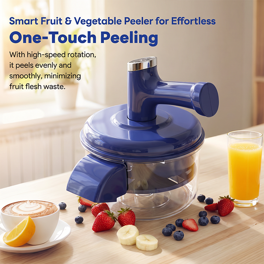 🍎50% OFF NOW! Electric Fruit Peeler & Mixer, One‑Touch Smart Auto Rotating Vegetable Peeling Machine, Multifunctional 2‑in‑1 Kitchen Tool for Fruits & Veggies Prep
