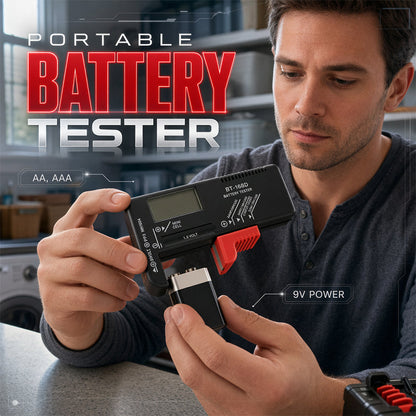 🔋 LIMITED-TIME 50% OFF! Universal Digital Battery Tester, Portable LCD Battery Checker for AA AAA 9V Coin Batteries