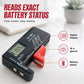 🔋 LIMITED-TIME 50% OFF! Universal Digital Battery Tester, Portable LCD Battery Checker for AA AAA 9V Coin Batteries