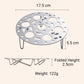 Silver Stainless Steel Steamer Rack with Stand for Cooking