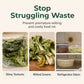 🥬 LIMITED-TIME 50% OFF! FreshLock Breathable Produce Storage Bags, Rice Bran Composite Vegetable Fruit Preservation Bags for Fridge