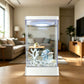 Betta Fish Tank with 7-Color LED Light