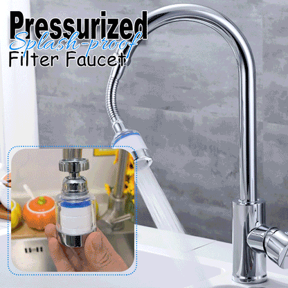 🚰50% OFF NOW! Pressurized Splash‑proof Filter Faucet Nozzle‑Multi‑Layer Filtration Tap Aerator, High‑Pressure Anti‑Splash Water Saving Sink Faucet Attachment