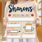 Wooden First Day of School Sign