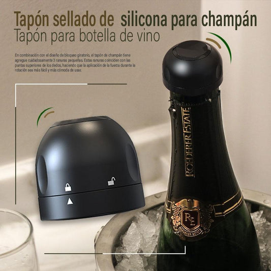 🎄 Silicone seal for wine/champagne bottles – The perfect Christmas accessory 🥂