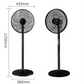 High Velocity Stand Fan with Remote Control