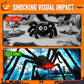 ❄️Summerfresh 50% OFF!🎃Giant Halloween Spider Web Lights & Hairy Spider Decor – Choose 5m LED Web, 150cm Spider or Complete Set