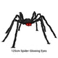 ❄️Summerfresh 50% OFF!🎃Giant Halloween Spider Web Lights & Hairy Spider Decor – Choose 5m LED Web, 150cm Spider or Complete Set