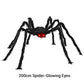 ❄️Summerfresh 50% OFF!🎃Giant Halloween Spider Web Lights & Hairy Spider Decor – Choose 5m LED Web, 150cm Spider or Complete Set